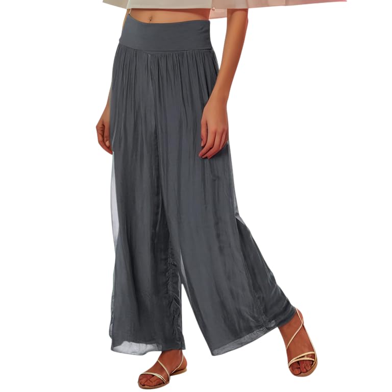 Pantalon de soie fluide élégant pour révéler votre confiance infinie