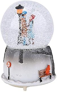 MAGT Musical Snow Globe, Novelty Night Light Musical Snow Globe Music Box Desktop Ornament Suitable For Birthdays Or Festival Gifts For Children Or Loved