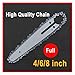 Ahymjy 4/6/8/10 Inch 1/4 Chainsaw Chain Guide Portable Electric Saw Mini Logging Blade Pruning Accessories .0125