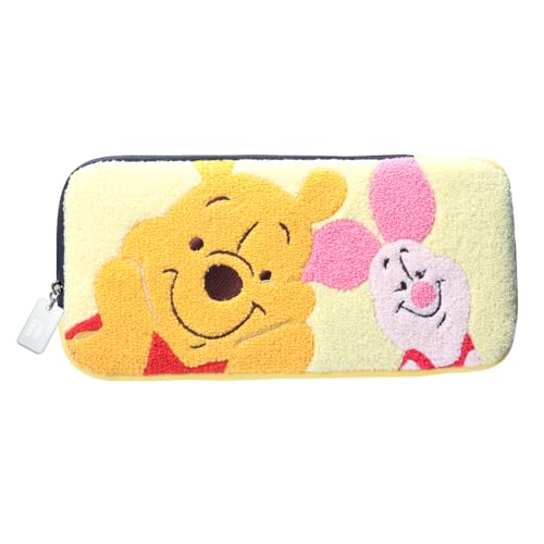 Premium Style 携帯ゲーム用ディズニーキャラクター サガラ刺繍 ポーチ SWITCH2対応 (くまのプーさん)