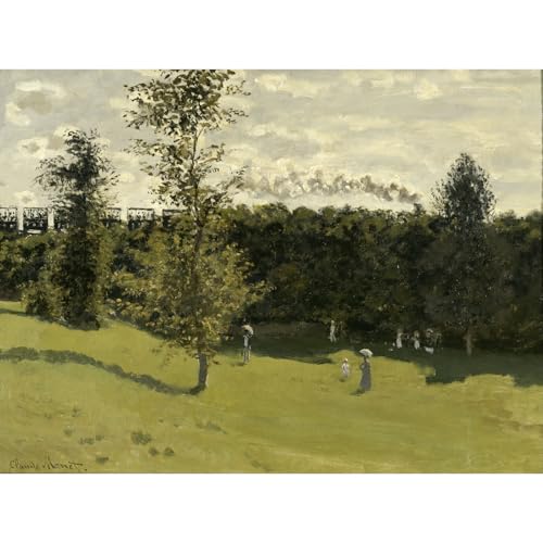 Monet Train à la campagne impression giclée une invitation au voyage et à la poésie