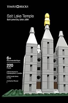 Paperback Temple Bricks: Salt Lake Temple: Construction Toy Building Instructions Book