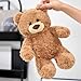Gwxqybfe 10inch Teddy Bear Stuffed Animal, Soft Teddy Bear Plushie Toys, Birthday Christmas Valentine's Day Gifts for Kid Boys Girls (Brown)