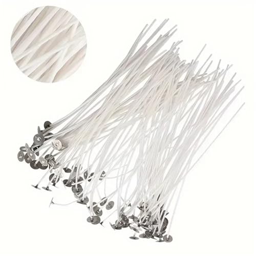 Mechas para vela de algodón 600 piezas preenceras 10 cm miniatura 5