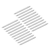 uxcell 20pcs Watch Band Pin 20mm Stainless Steel Spring Bar Pins 1.2mm Dia for Connects the Watch Strap to the Watch Case or Clasp