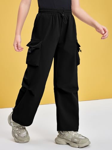 Haloumoning Boys Baggy Cargo Pants Casual Loose Fit Parachute Pant Fashion Harem Joggers with Pockets2