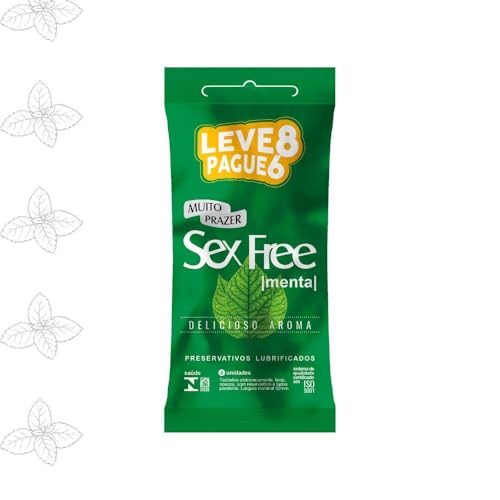 Preservativo Sex Free Delicioso Aroma 8 Unidades (Único, Menta)