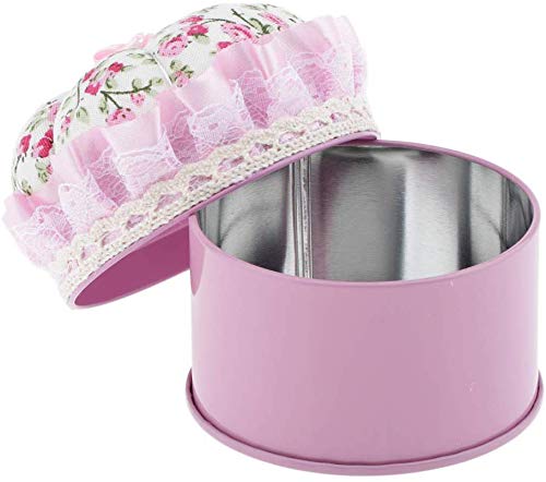 Pin Cushion Floral Pumpkin Wrist Pin Cushions with Storage Case Needle Pincushions for Sewing Quilting Pins Holder - Pink
