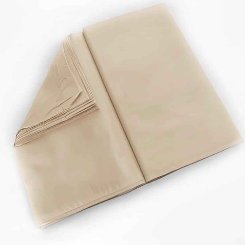 Image of Premium Plain Cotton Costume Lining Dress Fabric 34 inch Wide, Best Material - Beige Color - 3 Meter Pack
