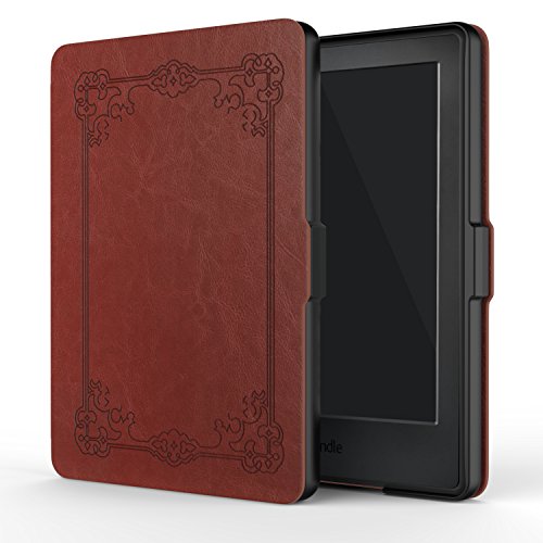MoKo Case for Kindle E-reader (8th Generation 2016) - The Thinnest and Lightest  Cover with Auto Wake/Sleep for Amazon Kindle(6 Display, 8th Gen 2016 Release), Vintage Style