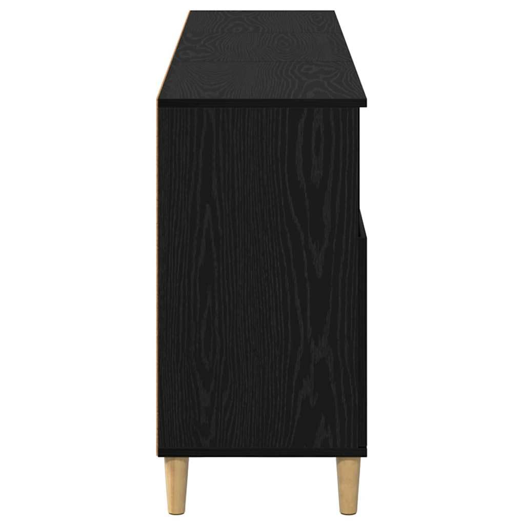 3-częściowy zestaw kredensów, wygląd czarnego dębu, 60 x 35 x 70 cm, nowoczesny materiał drewnopochodny, szafka do przechowywania do jadalni, salonu, kuchni, uniwersalne wzornictwo