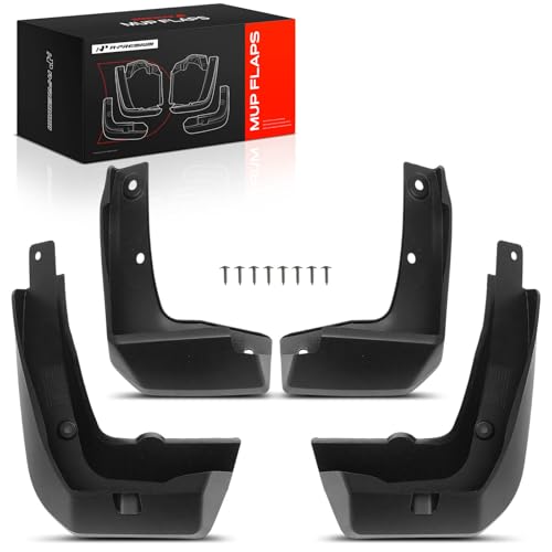 Image of A-Premium Mud Flaps Compatible with Honda | for Honda Fit 2018-2020, No Drilling Required Mud Guards with Hardware Accessories, Set of 4 Front and Rear