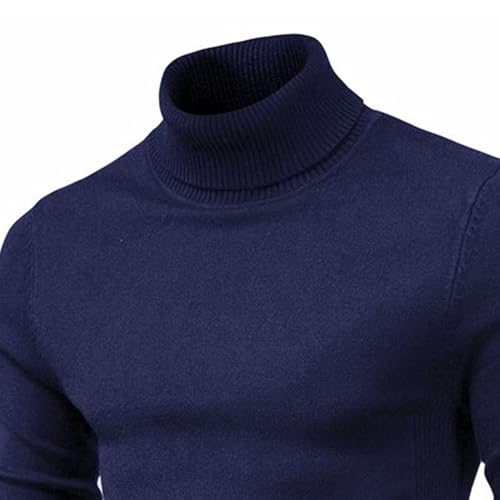 Maiyifu-GJ Men's Turtleneck Sweater Slim Fit Turtle Neck Sweater for Men Long Sleeve Pullover Sweater Thermal Sweater3