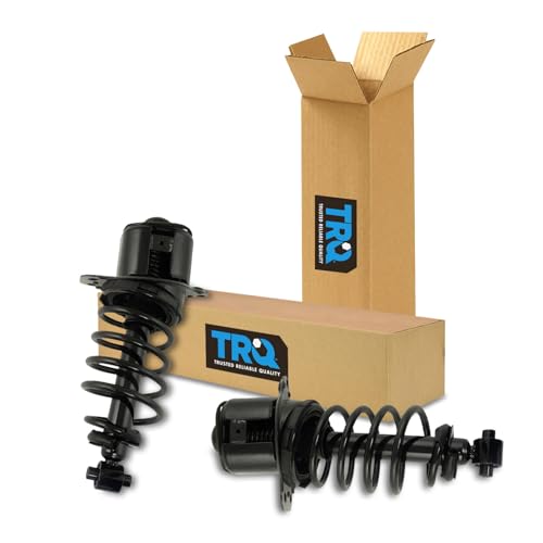 Image of TRQ Rear Driver and Passenger Side Strut and Spring Assembly Set Loaded Pre-Assembled Coil Spring Seat Compatible with 08-09 Ford Taurus Front Wheel Drive 08-09 Mercury Sable Front Wheel Drive