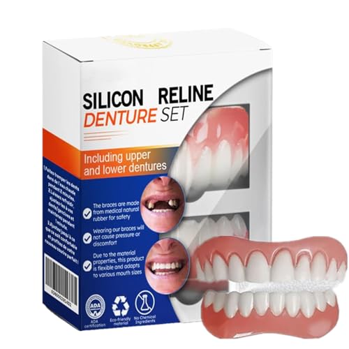 sgmedila Silicone Reline Denture Set, Soft Silicone Denture Reline Kit (1)