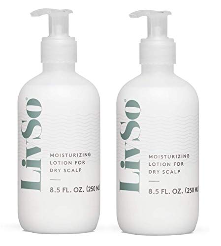 LivSo Moisturizing Lotion - Dermatologist Created - Moisturizes Hair & Scalp - Naturally Derived - Fresh Feel - Clinically Proven & Effective (2 Bottles)