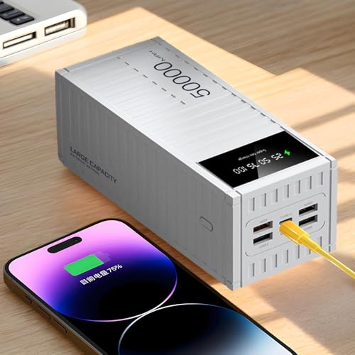 Cargador Portátil 50000mAh contra Apagones con USB de Carga Rápida 66W 3