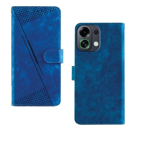 Image of amazon basics Oppo K13 Turbo 5G Flip Cover | Card Pockets Wallet & Stand | Flip Cover for Oppo K13 Turbo 5G (Executive Blue)