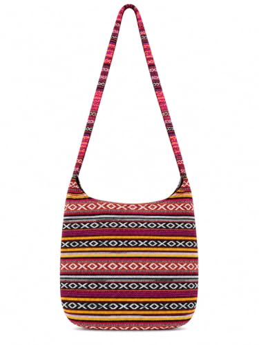 Image of SUVASANA Large Sling Shoulder Bag for Men Women Casual Comfortable Everyday Purse Travel Women's Cross-body Bags