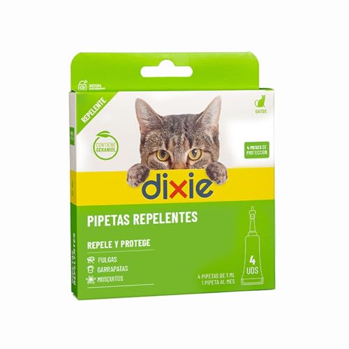 DIXIE Pipetas Repelentes para Gatos 4 uds