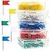 Produktbild Markierungsfahnen, 500 Stück, Markierfähnchen, Markierungsnadeln, 5 Farben, 1,8 x 3,3 cm