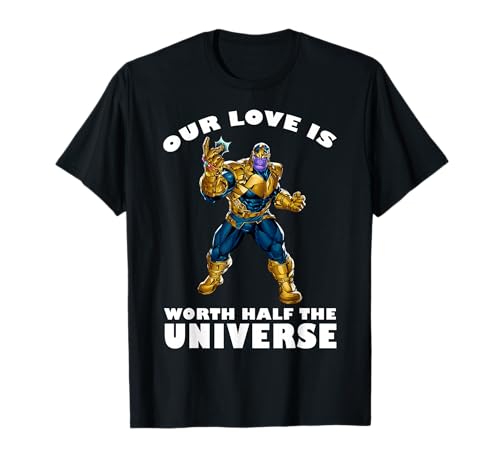 T-shirt Marvel Thanos cadeau original Saint-Valentin pour homme et geek