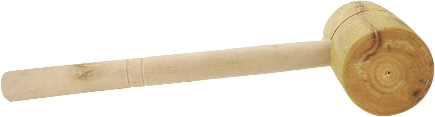Bitray Wood Hammer Cross-stitch Mold Mallet Barrel Shaped Mallet Woodworking Hand Tool
