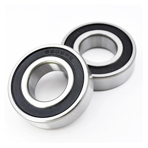2 Pieces of Bearings 6200 6201 6202 6203 6204 6205 2 DDU LLU 6200 6201 6202 6205 Chromium Steel deep Groove Ball Bearings(6200-2RS 10X30X9mm)