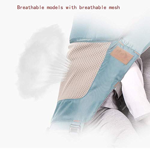 NJ Babydrager- Baby Carrier met comfortabele ademende schouders 3 tot 48 maanden babydrager taille 56-108 cm blauw - Image 7