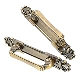 Fabrication robuste : avec sa finition bronze antique vert moyen brossé, cette poignée de porte coulissante, idéale pour les portes de placard ou les portes de grange rustiques, est extrêmement durable et résiste à l’usure. poignée de porte de penderie, poignée en métal antique