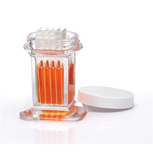 DWK Life Sciences 900570, Coplin Staining Jar with PP Screw Cap, 5-10 Slide Unit, 60mL