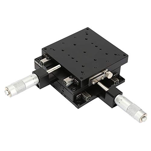 XY Axis Linear Stages, Micrometer Manual Slide Table Trimming Roller Stages 100 * 100 * 40mm Linear Sliding Track