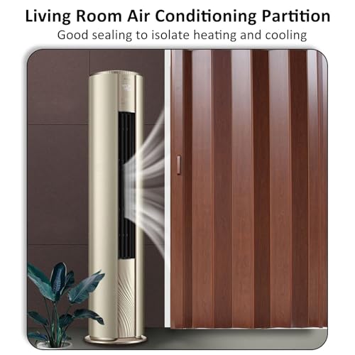 Porte accordéon coulissante et pliante pour séparation de pièce et salon - 6