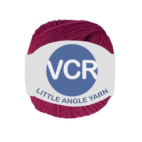 Image of VCR 4 Ply Dark Maroon Yellow Little Angle Yarn, 25 Grams, 92 Meters Length, 100% Acrylic Soft Baby Knitting Yarn for Crochet, Newborn Sweaters, Soft Baby Socks, Mittens and Leggings, Pack of 1