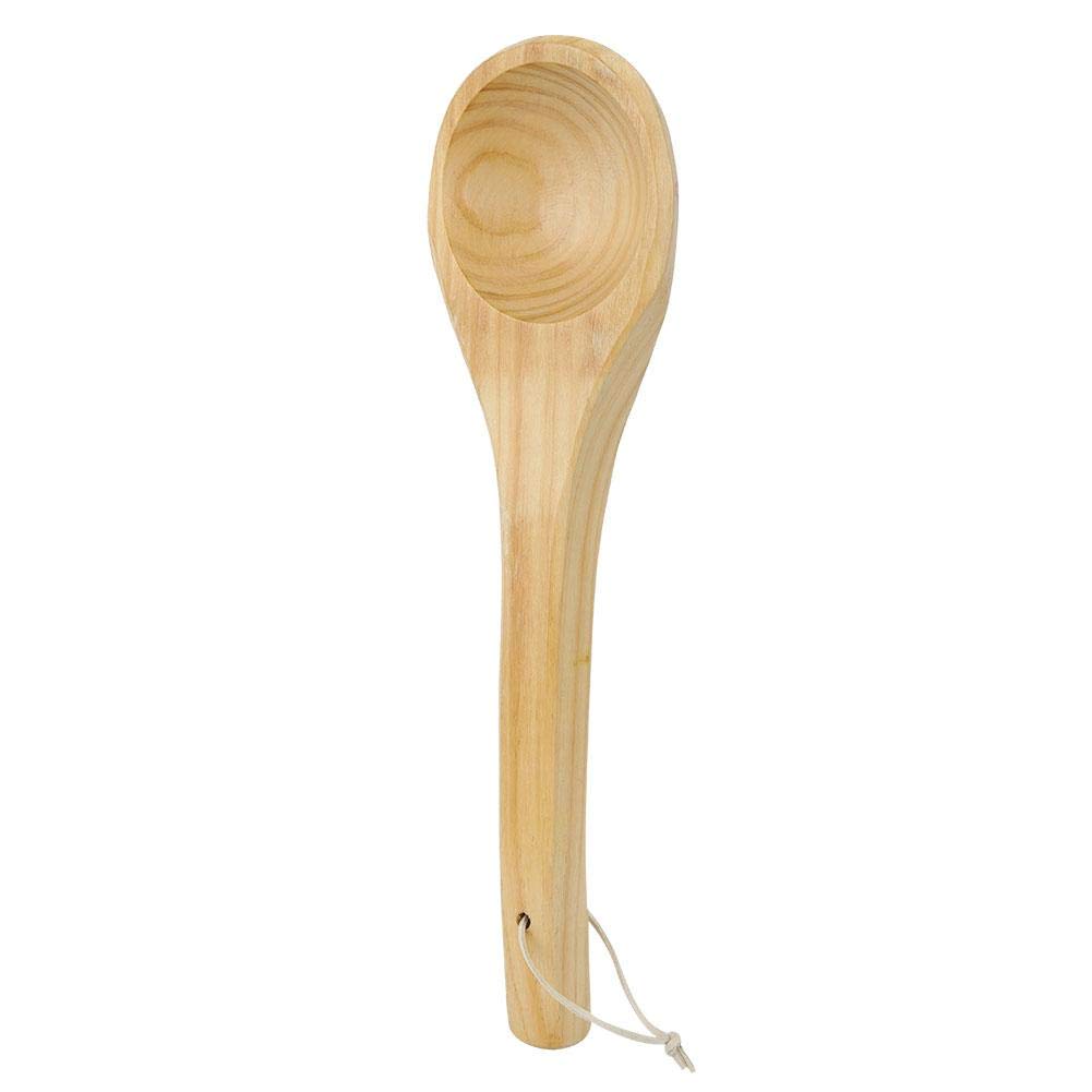 Cuchara de Baño de Madera Hecha a Mano Cuchara de Sauna Cuchara de Agua Multipropósito Cuchara Sauna Accesorios para Sauna Cocina SPA