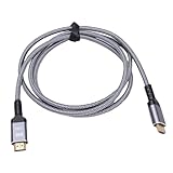 Sanpyl Cabo HDMI 2.1 8K 1,8 M/5,91 Pés, 48 ​​Gbps de Alta Velocidade |Cabo Tecido |8Kx4K@60Hz |Compatível Com Laptops, Monitores e TVs