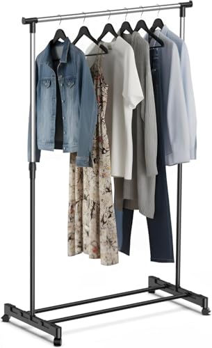 JAMAX Burro Ropa con Ruedas | Perchero Burro Ropa...