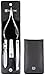 ZWILLING Classic Inox Portefeuille en Cuir de Vachette avec Fermeture par Pression 4-Pièces Set, Noir, 1 Unité