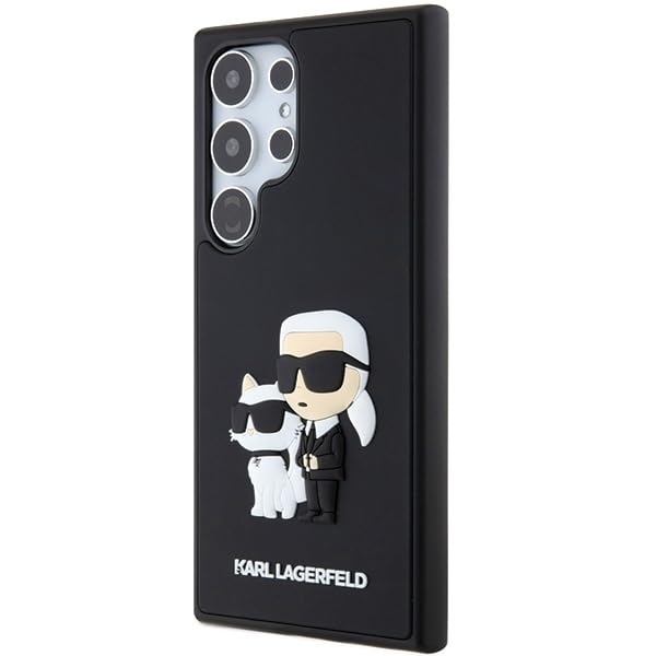 Custodia Karl Lagerfeld Liquid Glitter Choupette Logo MagSafe Per Iphone 17 Nero 487616