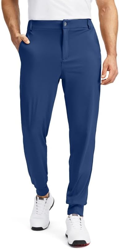 Soothfeel Men's Golf Joggers Pants with 5 Pockets Slim Fit Stretch Sweatpants Running Travel Dress Work Pants for Men