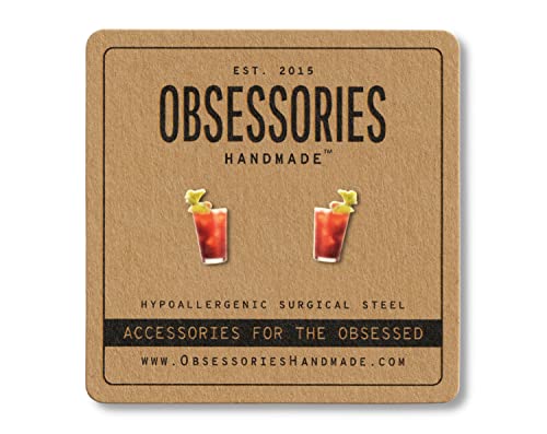 Handmade Bloody Mary Stud Earrings