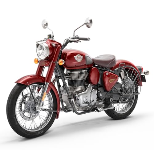 Image of Royal Enfield Classic 350 with Disc & Spoke Wheels Motorcycle (Madras Red) Booking for Ex-Showroom Price