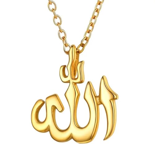 Collier islam femme pendentif runique amulette religieuse bijoux de fête