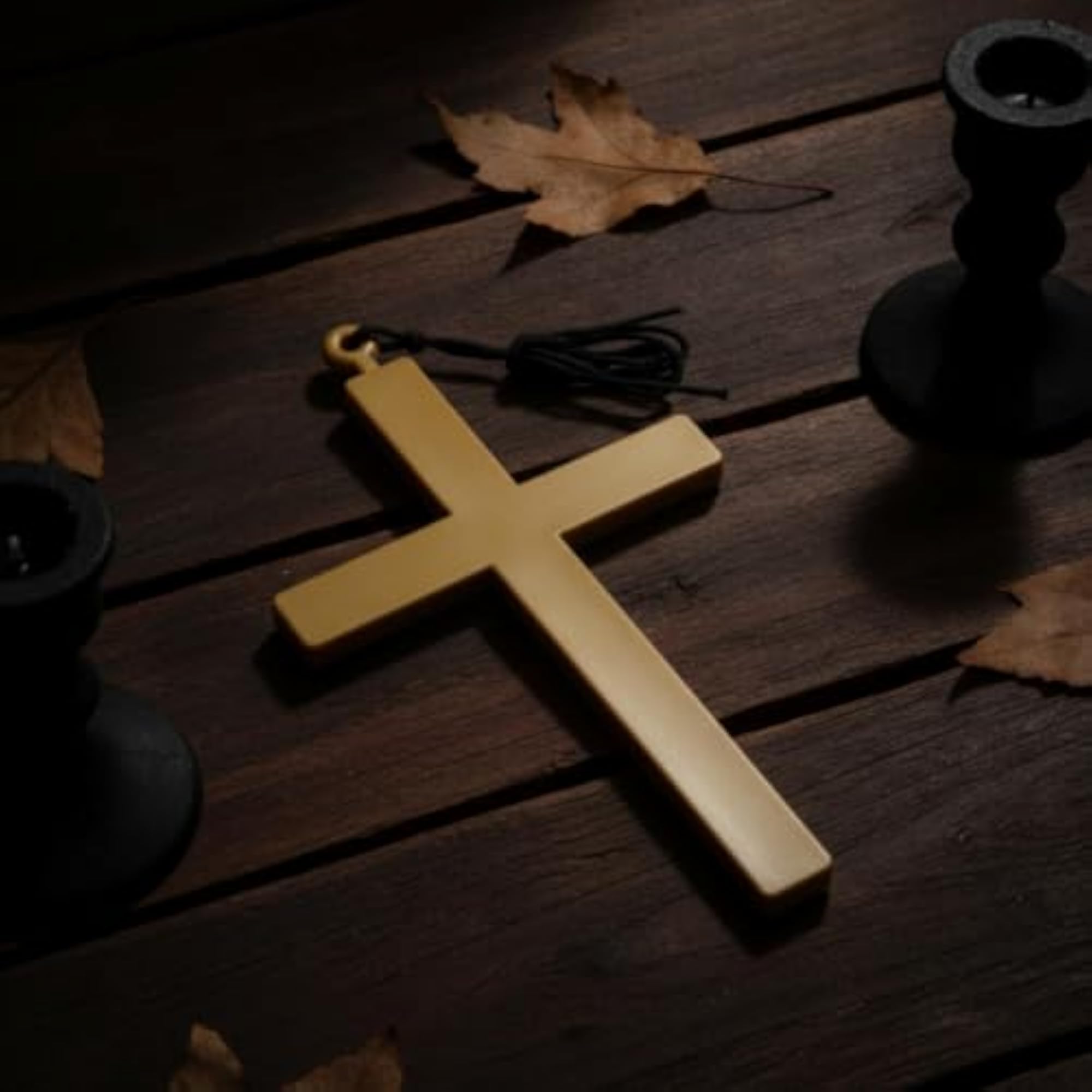 Simple Cross Pendant Lightweight Necklace for Monastic & Costume Wear