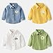 Kids Children Toddler Infant Baby Boys Girls Long Sleeve Cotton Cute Cartoon Printed Shirt Dinosaur (Green, 4-5 Years)