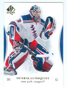 Henrik Lundqvist Hockey Card (New York Rangers All Star) 2006 Upper Deck SP #31
