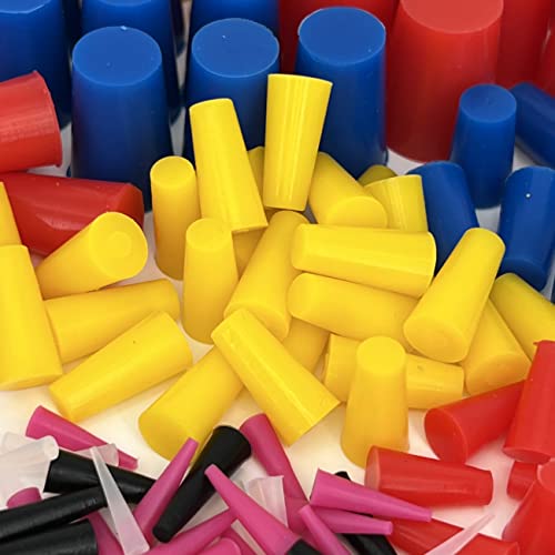 High Temp Masking Supply 235 Piece Silicone Rubber Plug Set - Sizes 1/32" to 1" - Tapered Stoppers for Powder Coating, Painting, Ceramic Coating, Sealing Holes - Non-Toxic, Flexible, Reusable - Thumbnail 4