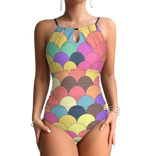 Monokini sirène une pièce pour femme en tissu premium stretch