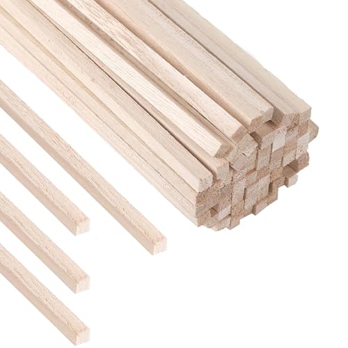 HAOBIN Oak Wooden Blocks (40pcs) 100x20x7mm DIY Craft Wood, brown