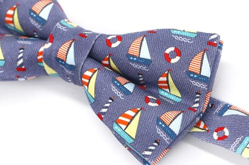 Image of OCIA Cute Pattern Pre-tied Bow Tie Adjustable Bowties for Adult & Children